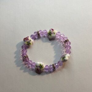 Elegant Purple Beaded Bracelet